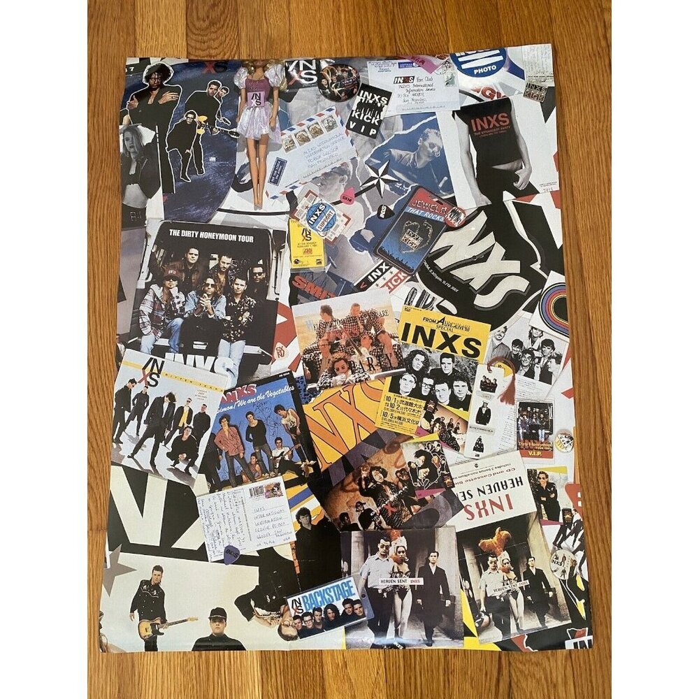INXS Shine Like it Does The Anthology Double Sided Promo Poster 18X24 Never Hung